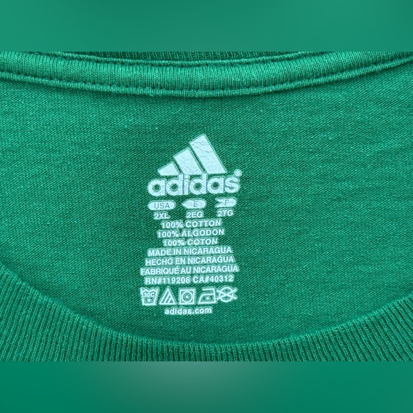Adidas Men’s Boston Celtics Rondo #9, Green T-Shirt, NBA Logo, Size 2XL - Picture 6 of 7